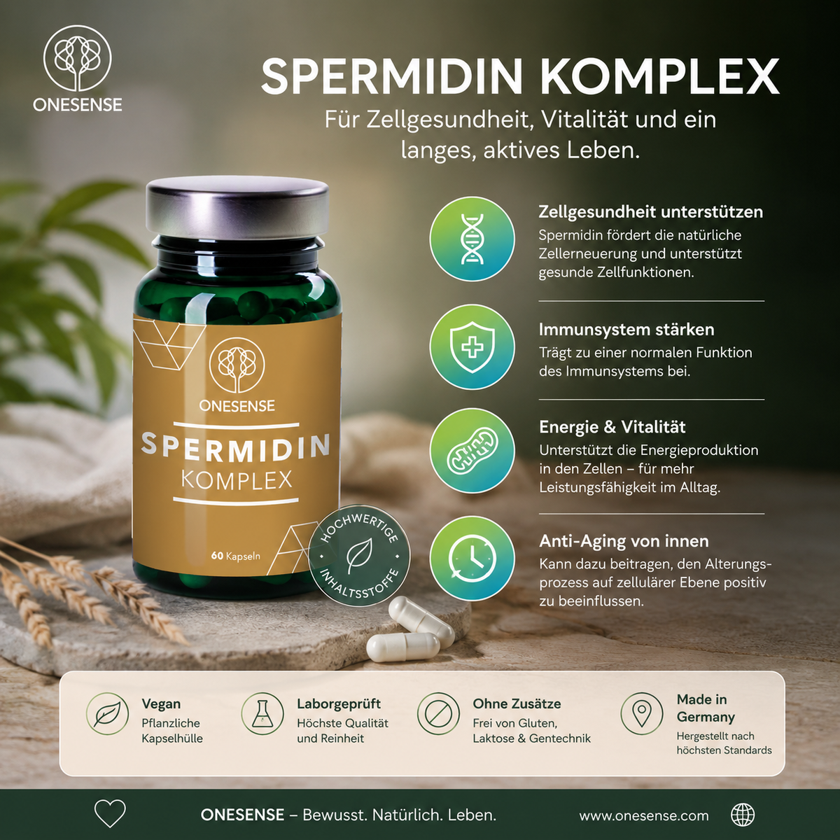 Spermidin Komplex 60 Kapseln